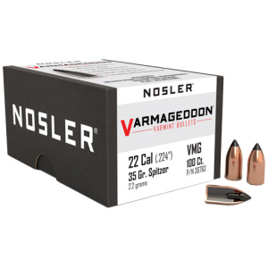 NOSLER BULLETS 22 CAL .224 - 35GR VARMAGEDDON TIPPED 100CT