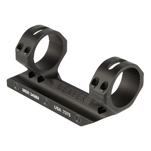 WEAVER 34MM FIXED MSR MOUNT MATTE