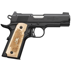 BROWNING 1911-22 22LR COMPACT - MEDALLION 3.58" BLACK/MAPLE