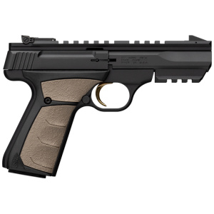 BROWNING BUCKMARK BLACK LABEL - 22LR 4" BLACK/FDE W/PIC RAIL