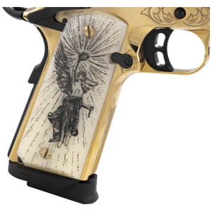 GIRSAN MC1911 DELUXE GOLD GOVT - 38 SUPER 10RD ENGRAVED
