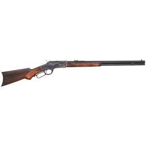 CIMARRON 1873 DELUXE 357/38 - 24" OCTAGON CC/BLUED PG WALNUT