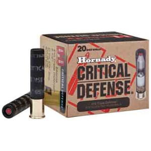 HORNADY CRITICAL DEFENSE 410 - 2.5" 1-SLUG/2-RB 20RD 10BX/CS