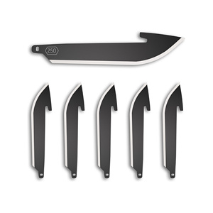 OD EDGE DROP-PT 2.5" BLADE 6PK BLK