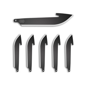 OD EDGE DROP-PT 3" BLADE 6PK BLK
