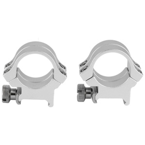 WEAVER QUAD LOCK RNGS 1" HI SLVR