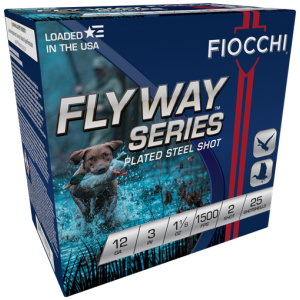 FIOCCHI FLYWAY 12GA 3" 1-1/8OZ - #2 1500FPS 25RD 10BX/CS