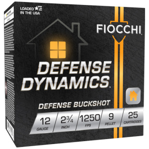FIOCCHI 12GA 2.75" #1 BUCK - 25RD 10BX/CS