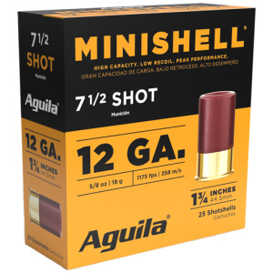 AGUILA MINI-SHELL 12GA 1.75" - 5/8OZ #7.5 25RD 10BX/CS