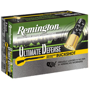 REMINGTON ULTIMATE DEFENSE - 20GA 2.75" #3 BUCK 5RD 20BX/CS