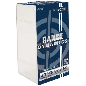 FIOCCHI 22WMR 40GR FMJ 1910FPS - 50RD 40BX/CS