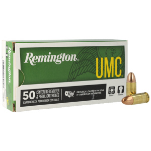 REMINGTON UMC 9MM LUGER 115GR - FMJ 50RD 10BX/CS