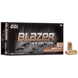 CCI BLAZER BRASS 40 SW - 180GR FMJ 50RD 20BX/CS