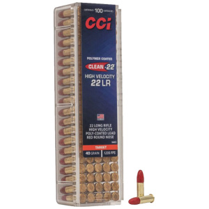 CCI CLEAN 22LR 40GR RED POLY - RN 1235FPS  100RD 50BX/CS