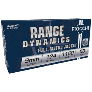 FIOCCHI 9MM LUGER 124GR FMJ - 50RD 20BX/CS