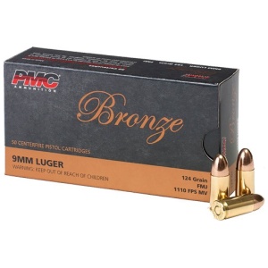 PMC 9MM LUGER 124GR FMJ - 50RD 20BX/CS