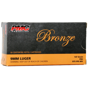 PMC 9MM LUGER 147GR FMJ - 50RD 20BX/CS