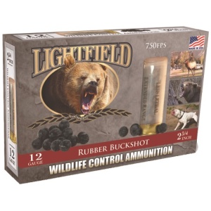 LIGHTFIELD 12GA 2.75" 21-BALL - RUBBER BUCKSHOT 5RD 10BX/CS