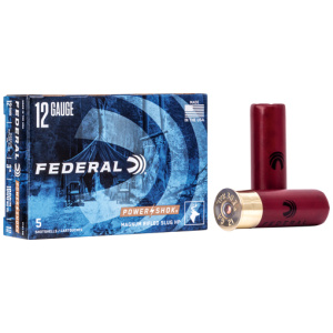 FEDERAL POWER SHOK 12GA 3" - 1-1/4OZ RIFLED SLUG 5RD 50BX/C