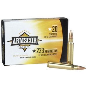 ARMSCOR 223 REM 62GR FMJ - 20RD 50BX/CS