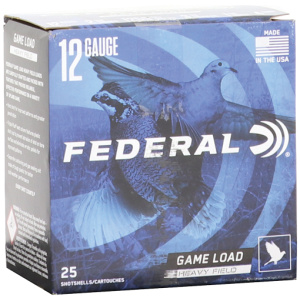 FEDERAL GAME SHOK 12GA 2.75" - 1-1/8OZ #4 25RD 10BX/CS
