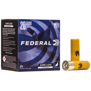 FEDERAL GAME LOAD 20GA 2.75" - 1OZ #5 25RD 10BX/CS