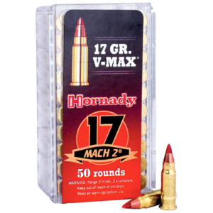 HORNADY 17 MACH2 17GR V-MAX - 50RD 100BX/CS