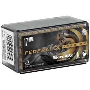 FEDERAL 17HMR 17GR V-MAX - 2530FPS 50RD 60BX/CS