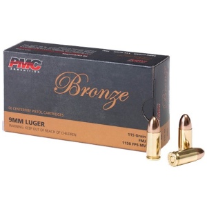 PMC 9MM LUGER 115GR FMJ - 50RD 20BX/CS
