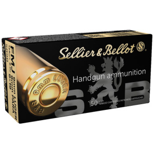 S&B 9MM LUGER 124GR FMJ - 50RD 20BX/CS