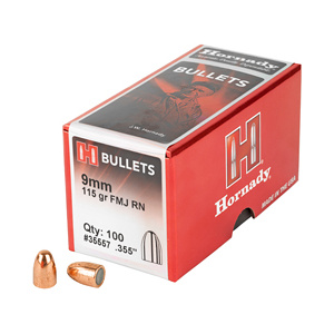 HRNDY FMJ-RN 9MM .355 115GR 100CT