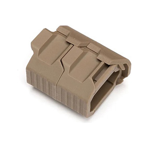 M-LOK STACKED ANGLED GRIP W/ CMS - FDE