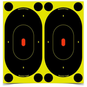 SHOOT•N•C ® SELF-ADHESIVE TARGETS 7" SILHOUETTE PACK - 12 TARGETS