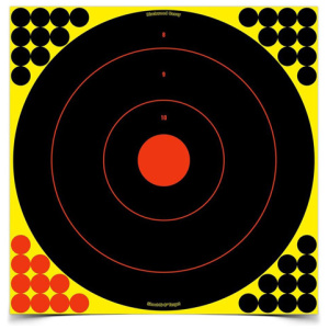 SHOOT•N•®C SELF-ADHESIVE TARGETS 17.25" BULL'S-EYE PACK, 100 TARGETS