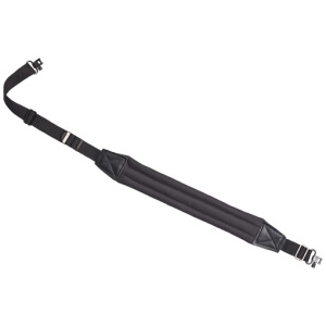DELUXE PADDED RIFLE SLING - BLACK, 1", WITH SWIVELS