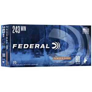 FEDERAL POWER-SHOK 243 WIN - 80GR SP 20RD 10BX/CS