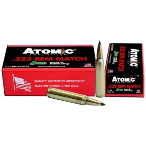 ATOMIC 223 REM 77GR TIPPED - MATCHKING 20RD 10BX/CS