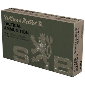 S&B 300 AAC 124GR FMJ - 20RD 50BX/CS