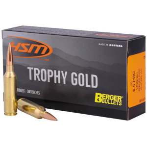 HSM TROPHY GOLD 6.5 PRC - 140GR BERGER VLD 20RD 25BX/CS
