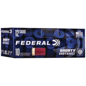 FEDERAL SHORTY SHOTSHELL 12GA - 1.75" 15/16OZ 4BK 10RD 10BX/C