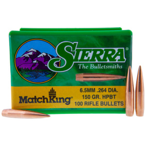 SIERRA BULLETS 6.5MM .264 - 150GR HP-BT MATCH 100CT