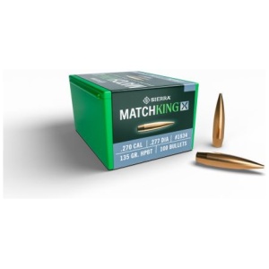 SIERRA BULLETS .270 CAL .277 - 135GR HPBT MATCHKING X 100CT