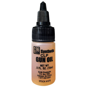 G96 SYNTHETIC CLP GUN OIL - U.S. ARMY APPROVED - 0.5 OZ. PLASTIC BOTTLE