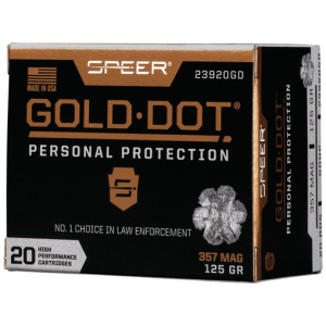 SPEER GOLD DOT 357 MAG 125GR - GDHP 20RD 10BX/CS