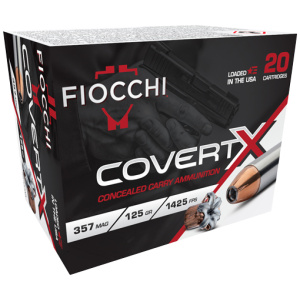 FIOCCHI 357 MAG 125GR JHP - 20RD 10BX/CS