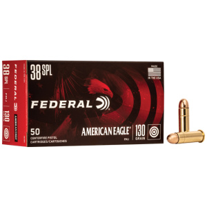 FEDERAL AE 38 SPECIAL 130GR - FMJ 50RD 20BX/CS