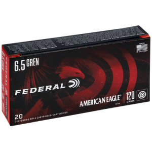 FEDERAL AE 6.5 GRENDEL 120GR - OTM 20RD 10BX/CS