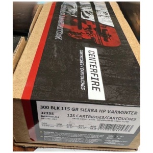 BARNES 300 AAC 115GR JHP - VARMINTER 20RD 10BX/CS