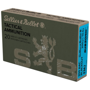 S&B SUBSONIC 300 AAC 200GR FMJ - 20RD 50BX/CS
