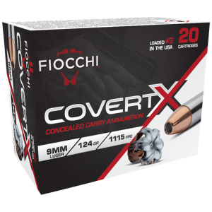 FIOCCHI 9MM LUGER 124GR JHP - 20RD 10BX/CS